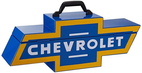 chevrolet metal tool box vintage|lightweight toolbox for truck.